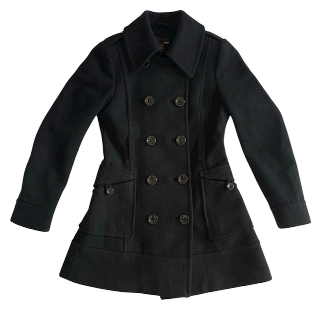 H&M Puff Bell shaped Collard Pea Coat